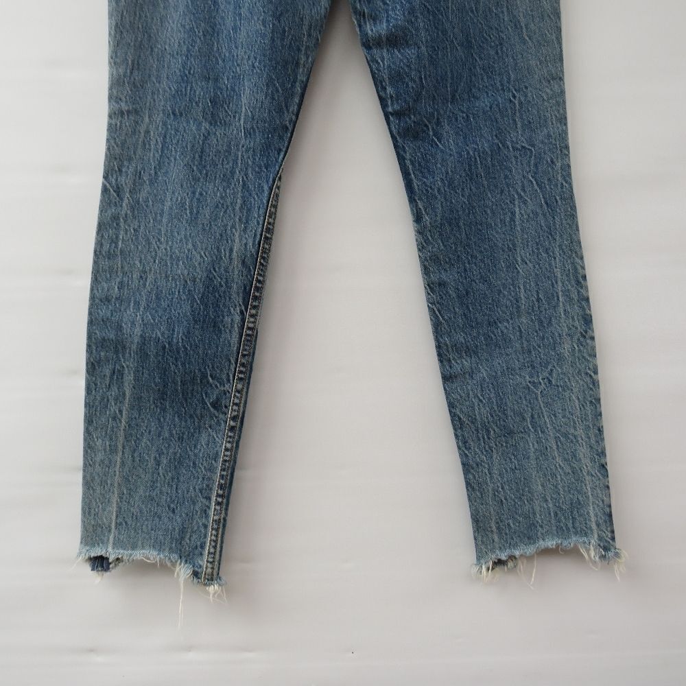 GRLFRND Womens Size 27 Yasmin Joan Button Fly Acid Wash Raw Hem Jeans - Picture 9 of 15